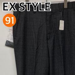 【新品】EX STYLE パンツ スラックス ワークパンツ グレー メンズ レディース  91サイズ【CB329】
