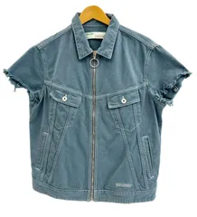オフホワイト Off-White ジップアップ カットオフ ジャケット ジャケット ブルー Lサイズ 101MT-4147のサムネイル