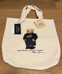 新品タグ付き（未使用）ラルフローレンベア　キャンバス生地トート　Ralph Lauren