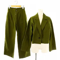 マウジー MOUSSY SPRING ジャケット パンツ セットアップ スーツ 1 F カーキグリーン /ES ■OSのサムネイル
