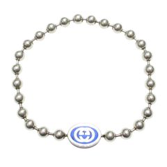 新品GUCCIボールチェーン925シルバー ブレスレット753437インターロッキングGメンズ レディース グッチ