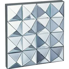 鏡 スペース ミラーアート「ピラミッド」/額入り 額装込 風景画 癒やし プレゼント ギフト アートパネル ポスター 3Lサイズ おしゃれ 壁掛け 絵