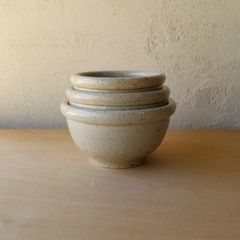 鉢 3個セット ( こね鉢 捏ね鉢 中鉢 碗 古瀬戸 瀬戸 民藝 作家)