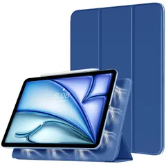 ネイビー iPad Air 11インチ ケース 2024 iPad Air 第5世代 ケース iPad Air 第4世代 ケース マグネットス吸着式 iPad air 11インチ/air5 air4 10.9インチ ケース TiMOVO iPad Air 11