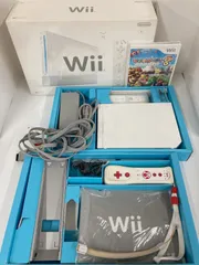 ＃通電確認済み Nintendo Wii 本体 RVL-S-WD コントローラー2個 ソフト マリオパーティ8 セット【ゲーム機本体】【2】