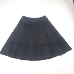 バーバリー ブラックレーベル プリーツスカート フレア ブラック 黒 38サイズ Burberry