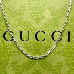 50cm グッチ ボストン ベネチアン チェーン ネックレス 25-1360
