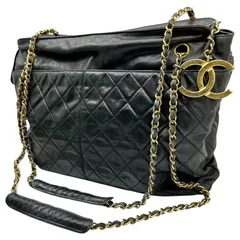 シャネルラムスキンマトラッセセミチェーントートショルダーバッグ4934