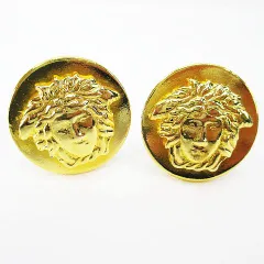 ジャンニヴェルサーチ ヴェルサーチェ GIANNI VERSACE メデューサ メドューサ イヤリング ゴールド系 ラウンド クリップ式 メタル アクセサリーのサムネイル