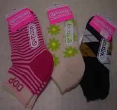 【タイムセール！】【まとめてお得　３足１セット♪】【送料無料！】レディス　スニーカーソックス＜３デザイン１組：２３−２５ｃｍ＞【201280128012】【靴下】【スポーツソックス】【山ガール】【ランニング】【カラーソックス】