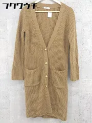 ■ NATURAL BEAUTY BASIC ナチュラルビューティーベーシック ニット ロング カーディガン サイズM ブラウン レディース 【中古】 【1002798481503】