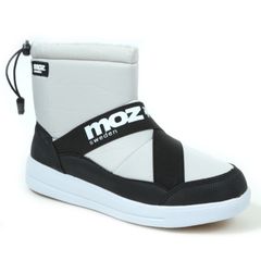 【新品】moz モズ 防寒 ショートブーツ 撥水機能付き グレー