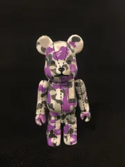 MEDICOM TOY BE@RBRICK  BAPE CAMO 28TH ANNIVERSARY BAPE CAMO 白紫グレー 100%のサムネイル