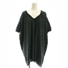 パドカレ pas de calais チュニック Vネック 切替 半袖 36 黒 ブラック /KO ■OSのサムネイル