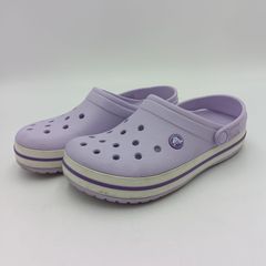 crocs クロックス クロッグサンダル 薄紫 ジュニア J6 E-3-4