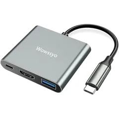[2024高機能版] USB Cハブ 3-in-1 Type Cハブ ドッキングステーション 変換アダプタ [ 4K HDMI/PD 100W/ USB-A 3.0] MacBook Pro Air/iPad Pro/Galaxy S20 / note 2 1