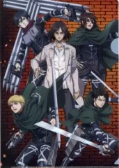 【中古】クリアファイル [単品] 集合 A4クリアファイル(背景茶) 「進撃の巨人 The Final Season×NewDays」