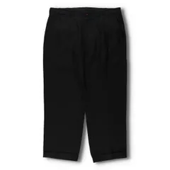 POLORalph byLauren ポロラルフローレンブラックリネンパンツ 90s POLO RALPH LAUREN インタックプリーツ リネンパンツ