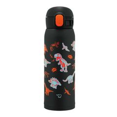 Style:クール_Color:ブラック 象印マホービン ステンレスマグ 水筒 子ども向け 480ml ワンタッチタイプ シームレスせん お手入れ点数たったの3点 ブラック SM-WM48-BA