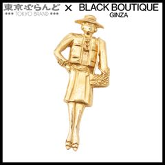 シャネル CHANEL マドモアゼル ブローチ  ゴールド メタル ヴィンテージ GP レディース 101799591