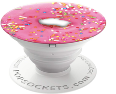 【値下げ】ポップソケッツ POPSOCKETS　Pink Donut　ピンクドーナツ　スマホリング