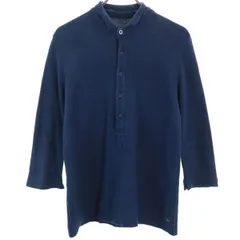 45R フォーティーファイブアール 日本製 長袖 ポロシャツ 2 ネイビー 45rpm メンズ 古着