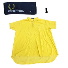 メンズポロシャツフレッドペリー古着襟付きパイルLイエローYS00146