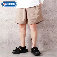 新品 OUTDOOR PRODUCTS アウトドアプロダクツ  メンズ 水陸両用 ナイロン バギー ショートパンツ M L LL 2L 3L 4L 5L ダークベージュ 084370