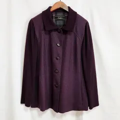 #wnc レリアン Leilian ジャケット 13+ 紫 異素材 大きいサイズ ニット レディース [900678]