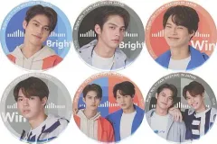 【中古】バッジ・ピンズ 全6種セット ブライト(ワチラウィット・チワアリー)＆ウィン(メータウィン・オーパッイアムカジョーン) トレーディング缶バッジ 「BRIGHT WIN 1st FAN MEETING IN JAPAN」