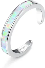 【特価】フットジュエリー オープントゥリング サマービーチ バンドリング オパール ツイスト トゥリング トゥリング ジルコニア フラワー ホワイトゴールドメッキ 14K 調節可能 レディース シルバー925 [Diamday]