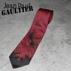 【vintage】Jean Paul Gaultier red patterned tie archive
