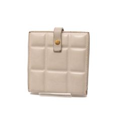 ボッテガヴェネタ 2つ折り財布 ウォレット folded wallet レザー 本革 白 ホワイト white Bottega Veneta