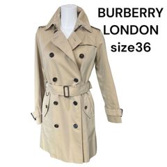 美品☆BURBERRY LONDON ライナー付トレンチコート三陽商会ダブル36