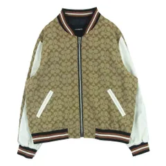 COACH コーチ CB618 シグネチャー スーベニア ジャケット スタジャン ブルゾン 中国製 ライトブラウン系 L【中古】のサムネイル
