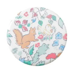 グッチ ヒグチユウコ コラボ ロゴ アニマル柄 フラワー ブローチ バッチ マルチカラー【中古】【正規品保証】のサムネイル