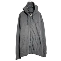 starter ロゴスウェット パーカー スターター XL ダークグレー ビッグサイズ フルジップ 古着卸 アメリカ仕入 a612-8070