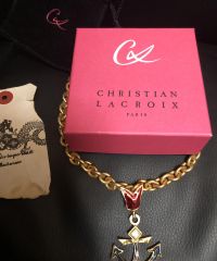 90年代FRANCE製CHRISTIAN LACROIXブルーマリーンネックレス