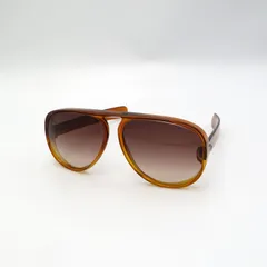 DIOR　ディオール　ヴィンテージ　ビッグフェイス　サングラス　ティアドロップ　ブラウン　dior　【中古】