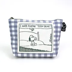 スヌーピー pleying teddy 化粧ポーチ 小物入れ 化粧品入れ