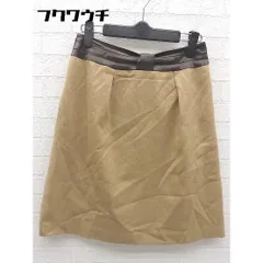 ◇ nolley's ノーリーズ サイドジップ 膝丈 台形 スカート サイズ38 ベージュ レディース 【中古】 【1002801471163】