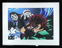 【中古】原画イラストボード 付属品付)劇場版「鬼滅の刃」無限列車編 アニメイト限定版特典 新規描き下ろしイラストA4キャラファイングラフ(竈門炭治郎、魘夢)