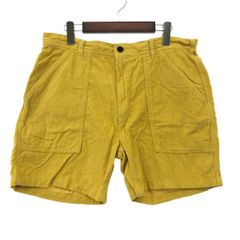 フェルコ サマーコーデュロイ ハーフパンツ イエローM - メルカリ