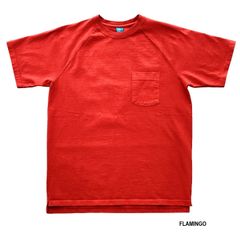 GOOD ON S/S HVY RAGLAN PKT TEE FLAMINGO