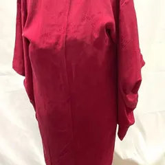 【長羽織】正絹　アンティーク　レトロ　一つ紋付き　地模様 リメイク　手芸