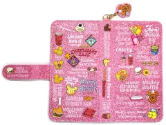 【中古】携帯ジャケット・カバー フードデザイン(ピンク/ラメ) スマートフォンケース(落下防止シート付き) 「ディズニー」 東京ディズニーリゾート限定のサムネイル