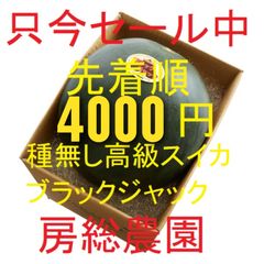 ４０００円・注文受付中・ブラックジャック・種無し高級プレミアムスイカ