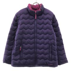 エルエルビーン ダウンジャケット XL18 パープル L.L.Bean 裏フリース アウトドア キッズ