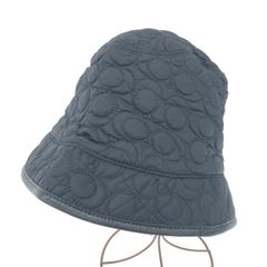 COACH コーチ ハット 帽子 M/L  ブラック ナイロン レディース キルティング/シグネチャー 帽子 服飾小物　240001139330