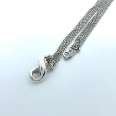 美品 TIFFANY &Co. ティファニー ネックレス インフィニティ ダブルチェーン SV925 シルバー レディース ヴィンテージ ジュエリー ペンダント I1
